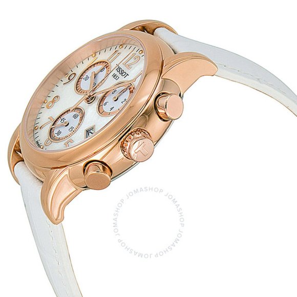 Tissot Rose Gold Watch With Mother of Pearl Dial